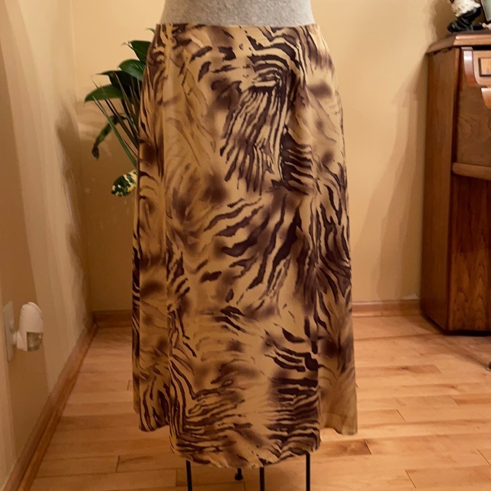 Josephine Chaus Women’s Long Silk Skirt Size 14